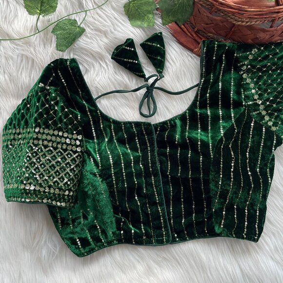 VELVET BLOUSE - Picture 11 of 16